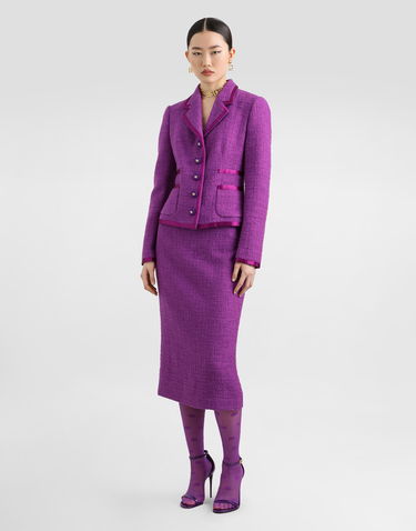 Jakna Dolce & Gabbana Dolce & Gabbana Rachel Tweed Jacket Lila | F27DITFMTACF0571, 3