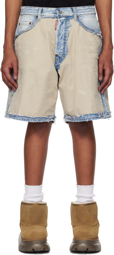 Kratke hlače DSQUARED2 Dsquared2 Super Ripped Mixed Boxer Denim Shorts Modra | S74MU0878_S30309, 0