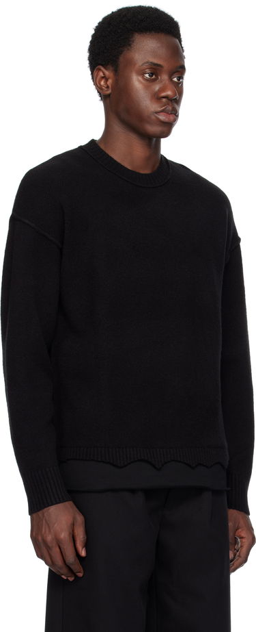 Pleteni pulover izzue Izzue Layered Sweater Črna | IZXKNN4123W4NCCX, 1