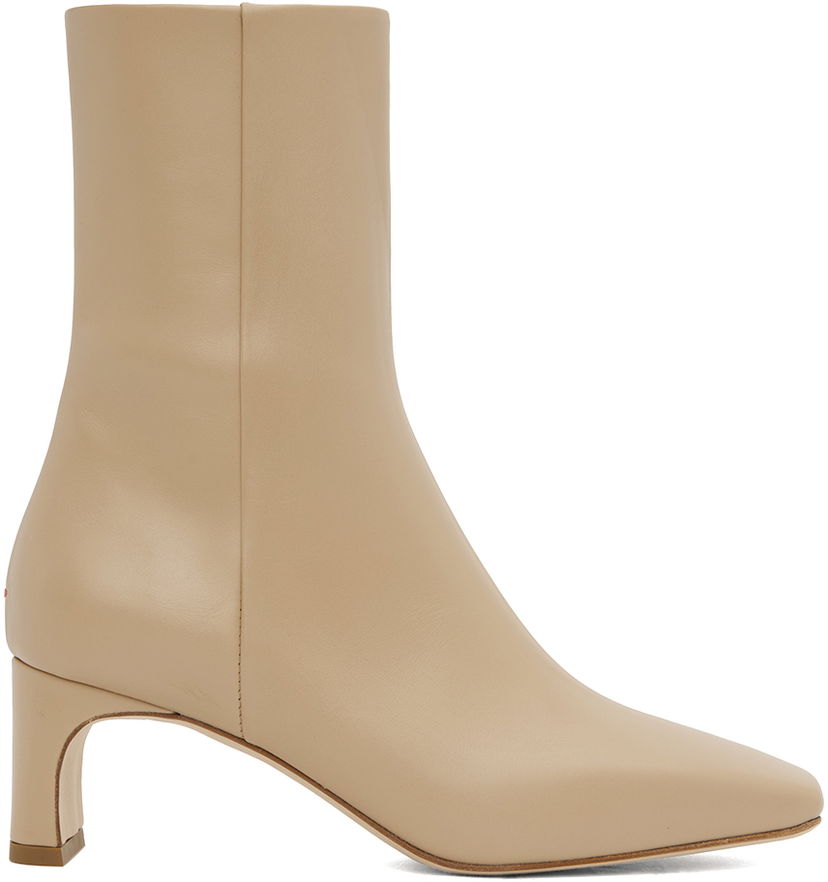 Obleke Aeyde Aeyde Tabitha Ankle Boots Bež | A11-AB-GRDS55TB105-FW24-957-001