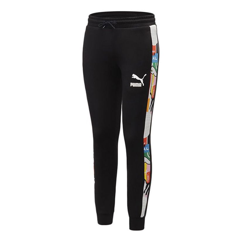 Trenirka Puma Drawstring Casual Long Pants Črna | 531291-01