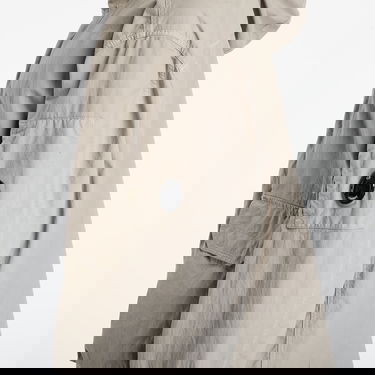 Jakna C.P. Company Twill Hooded Short Jacket Fungi Grey Bež | 19CMOW069A110305G-356, 3