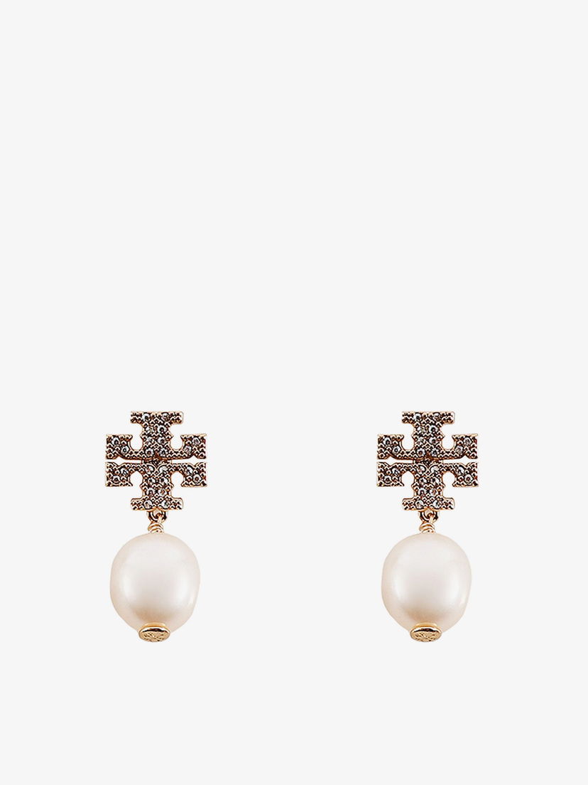 Uhani Tory Burch Pearl Drop Earrings Kovinski | 60525137