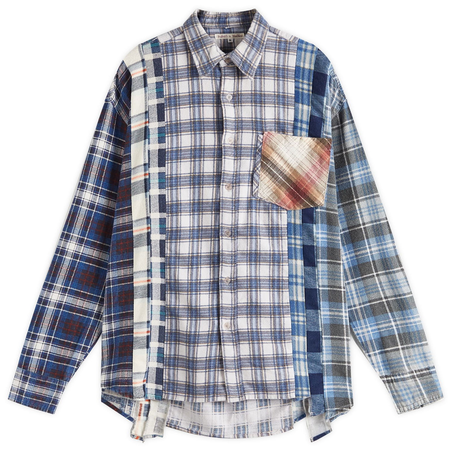 Srajce Needles Needles Rebuild 7 Cuts Flannel Shirt, Size Large Večbarvna | QV395, 0