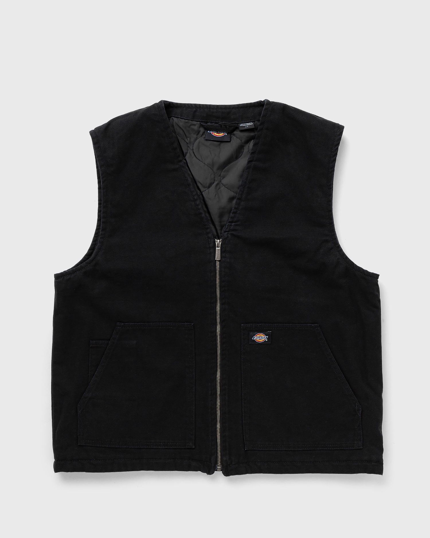 Oblačila in dodatki Dickies Duck Canvas Gilet Man Desert Sand Size XS Črna | 0A4YQK, 1
