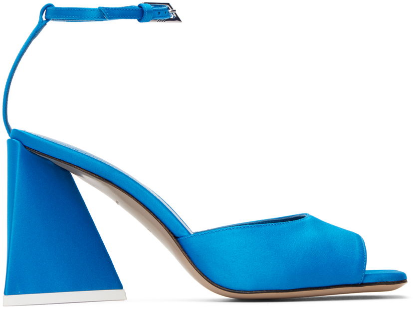 Modni dodatki The Attico Attico Piper Satin Heeled Sandals Modra | 232WS599 V015