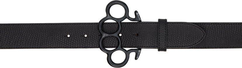 Pasovi WACKO MARIA WACKO MARIA Johnny Leather Belt Črna | JOHNNY-WM-BL05