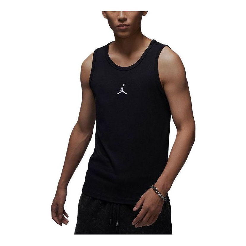 Majica brez rokavov Jordan Men's Embroidered Logo Tank Top Črna | FQ6990-010