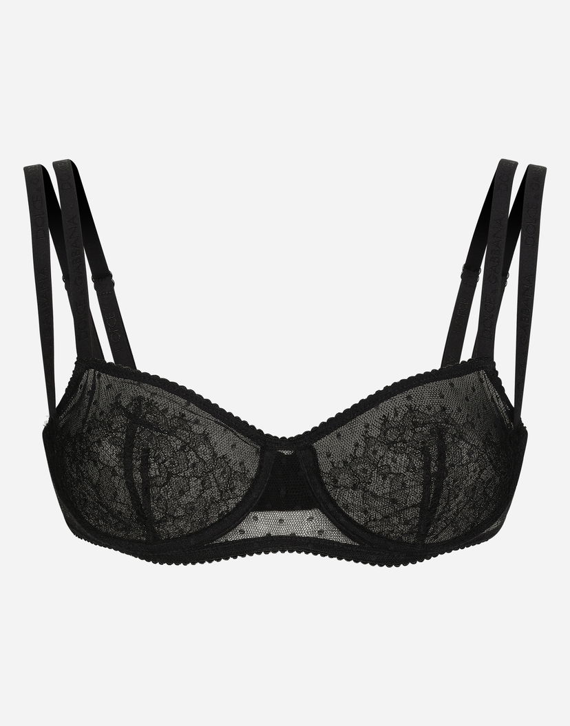 Modrček Dolce & Gabbana Dolce & Gabbana Lace Underwire Bra Črna | O1C59TONO73N0000