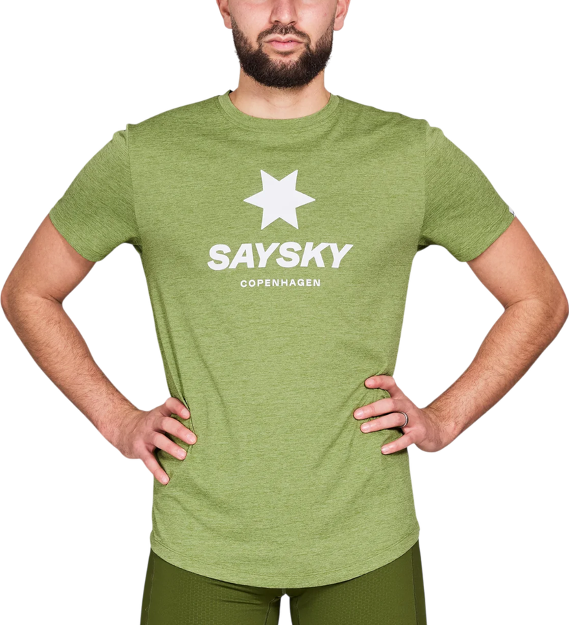 Majica Saysky Saysky Logo Combat Pro T-Shirt Zelena | nmrss30c3009