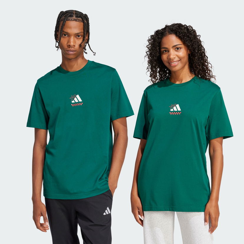 Majica adidas Performance Lounge Pizza Graphic T-Shirt Zelena | JJ4017