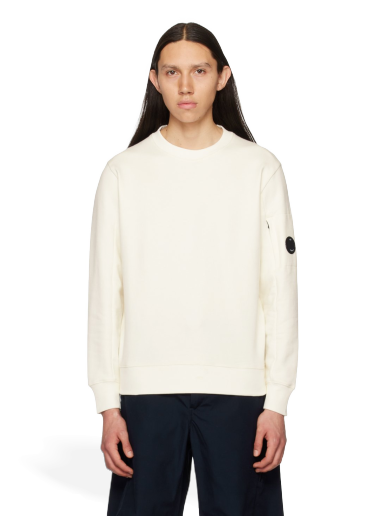 Pulover C.P. Company Lens Sweatshirt Bela | 14CMSS022A-005086W