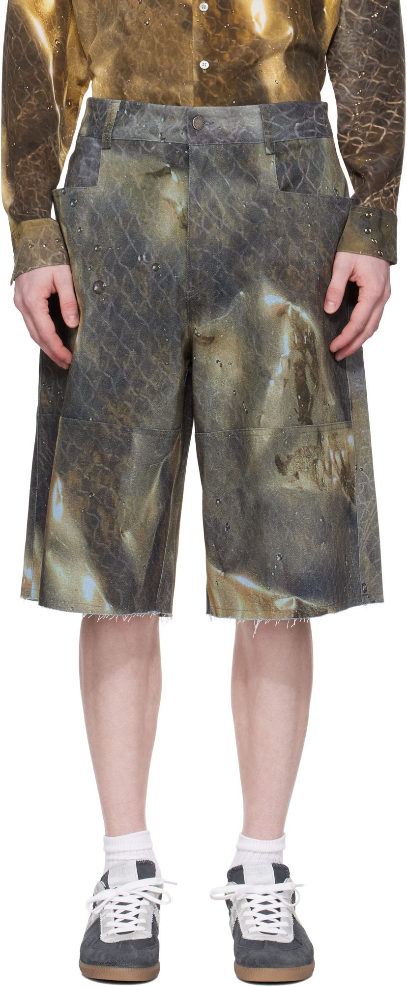 Kratke hlače Serapis Serapis Golden Hour Sailor Denim Shorts Rjava | SS25_WS_EXC