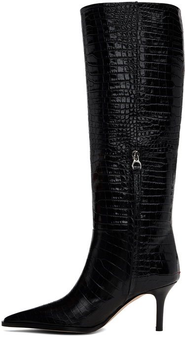 Nogavice Aeyde Aeyde Tula Leather Tall Boots Črna | A11-KB-TULP75ST95-FW24-800-065, 2
