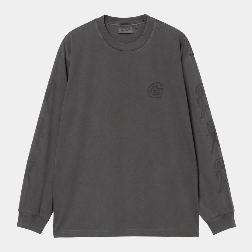 Majica Carhartt WIP Long Sleeve Terrestrial T-Shirt Siva | I035227_9
