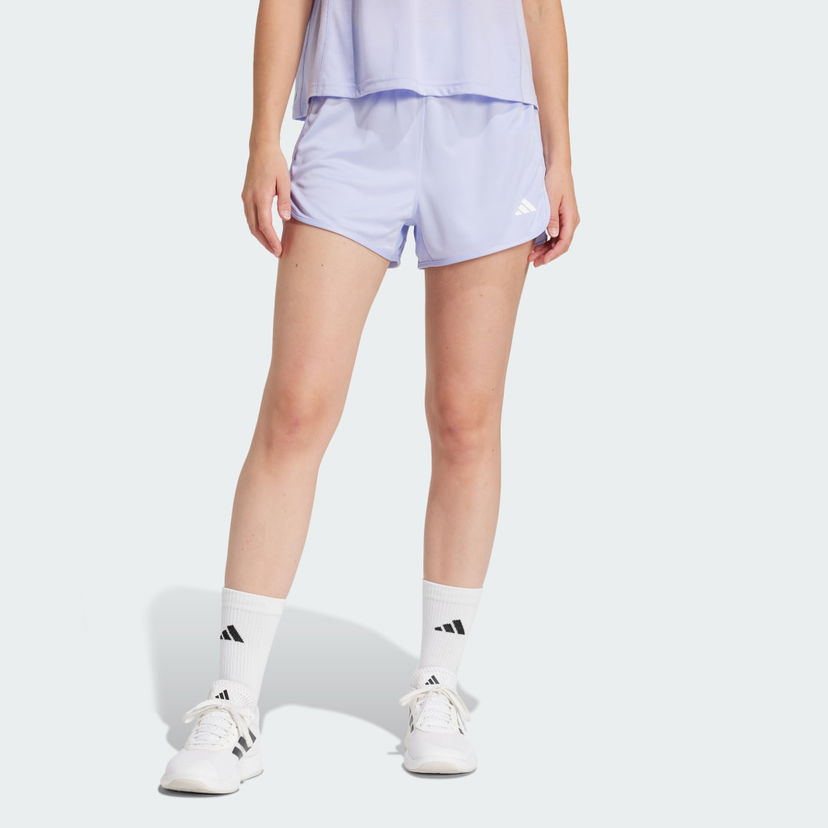 Kratke hlače adidas Performance Pacer Essentials Knit High-Rise Shorts Lila | JC9582