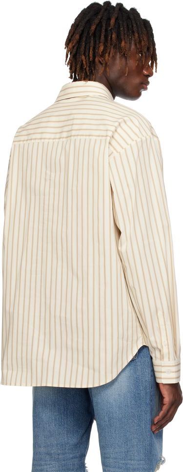 Srajce We11done We11done Necktie Striped Shirt Bež | WD-SH0-25-161-M-BG, 2