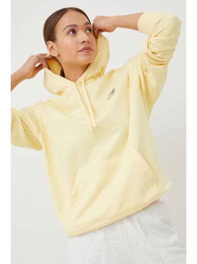 Pulover New Balance Uni-ssentials French Terry Hoodie Rumena | UT21500MZ