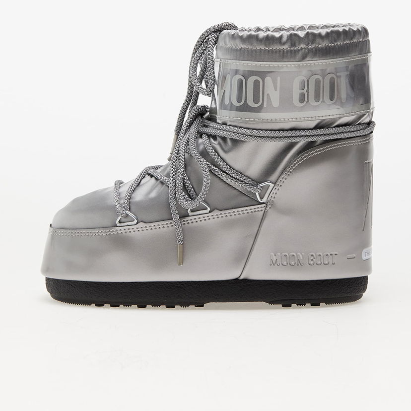 Superge in čevlji Moon Boot Icon Classic Low Glance "Silver" Kovinski | 14093500002