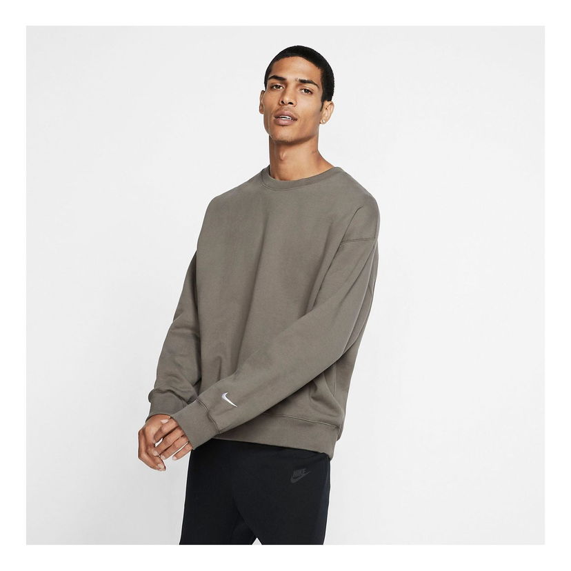 Pleteni pulover Nike Collection Fleece Crew Rjava | AV8276-202