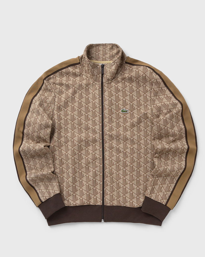 Jakna Lacoste Monogram Track Jacket Rjava | SH1368-6IR