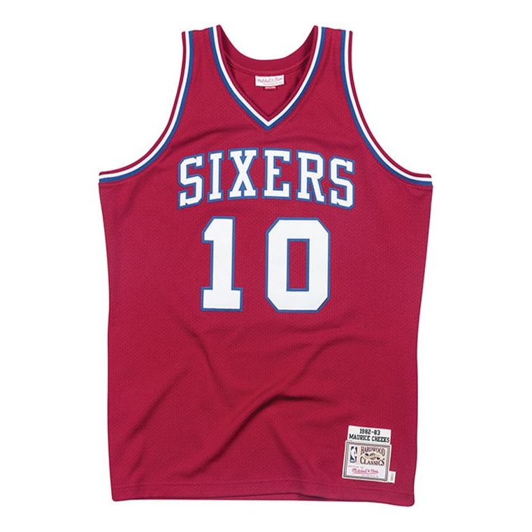 Majica brez rokavov Mitchell & Ness Mitchell & Ness Philadelphia 76ers Cheeks Authentic Jersey Rdeča | 7226-3B1-82MCHEE