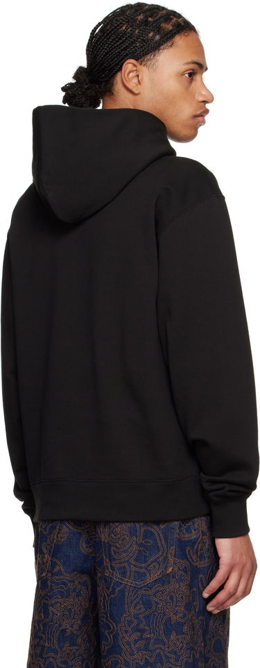 Pulover KENZO Happy Tiger Embroidered Hoodie Črna | FF55SW2644MF, 2