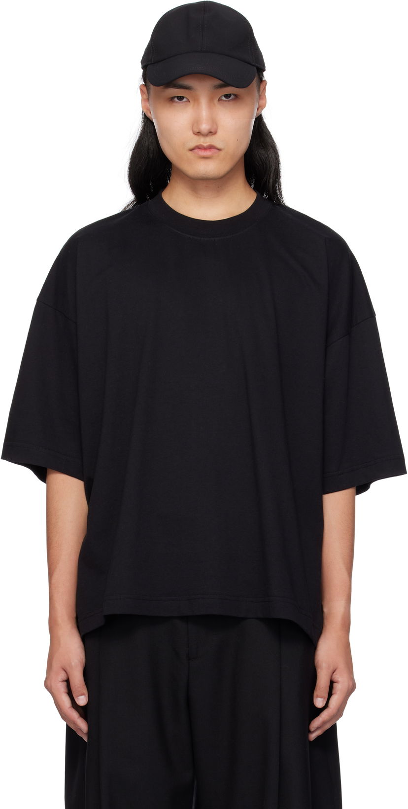Majica Studio Nicholson Studio Nicholson Lee T-Shirt Črna | PIU SNM - 1327