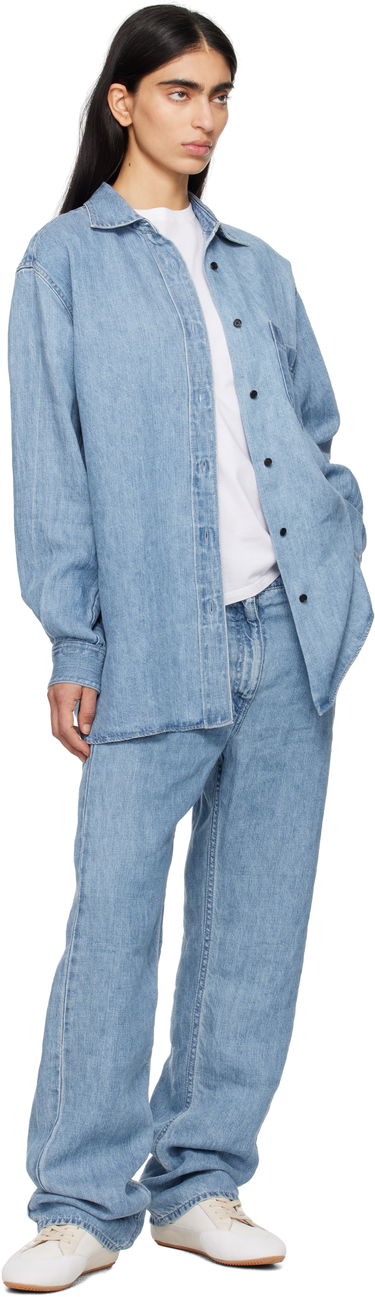 Kavbojke The Row The Row Tarley Wide Leg Jeans Modra | 8766-W3654, 4