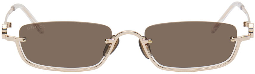 Sončna očala Gucci Rectangular Bež | GG1278S-001, 0