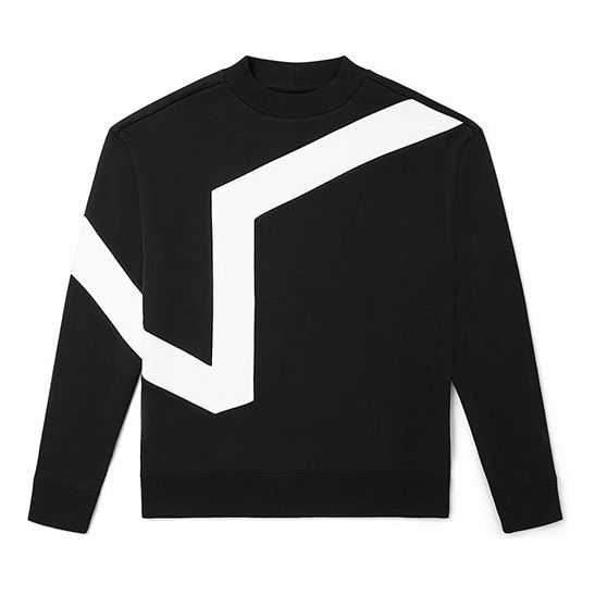 Pleteni pulover Vans Vans Logo Casual Sports Pullover Črna | VN0A54NCBLK