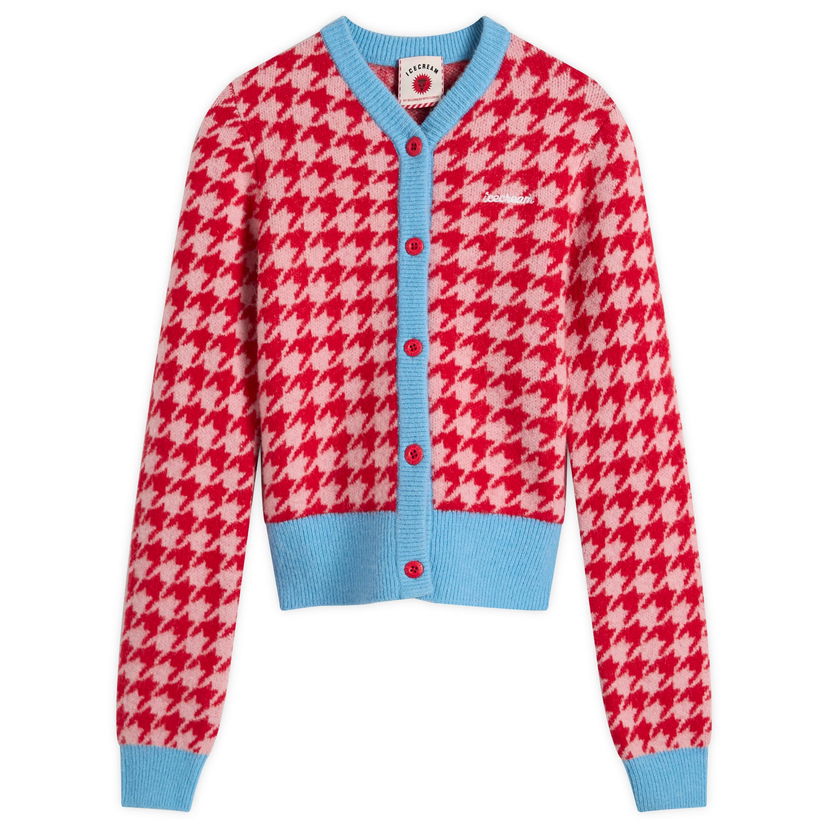 Pleteni pulover BBC IceCream Houndstooth Knit Cardigan Roza | ICWW25307-PNK