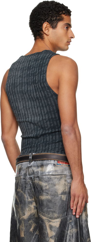 Majica brez rokavov Diesel Ribbed Distressed Tank Top Siva | A21587-0QKBU-02A, 2