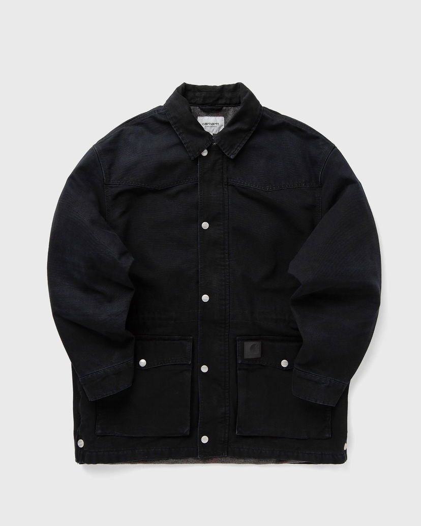 Jakna Carhartt WIP OG Santa Fe Black Coat Črna | I034314-00E.4O