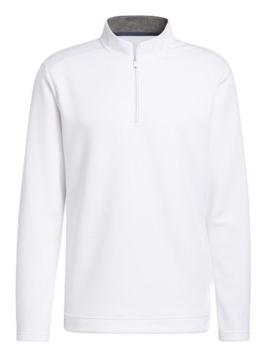 Pulover adidas Originals Mikina Club Quarter-Zip Bela | GL0141