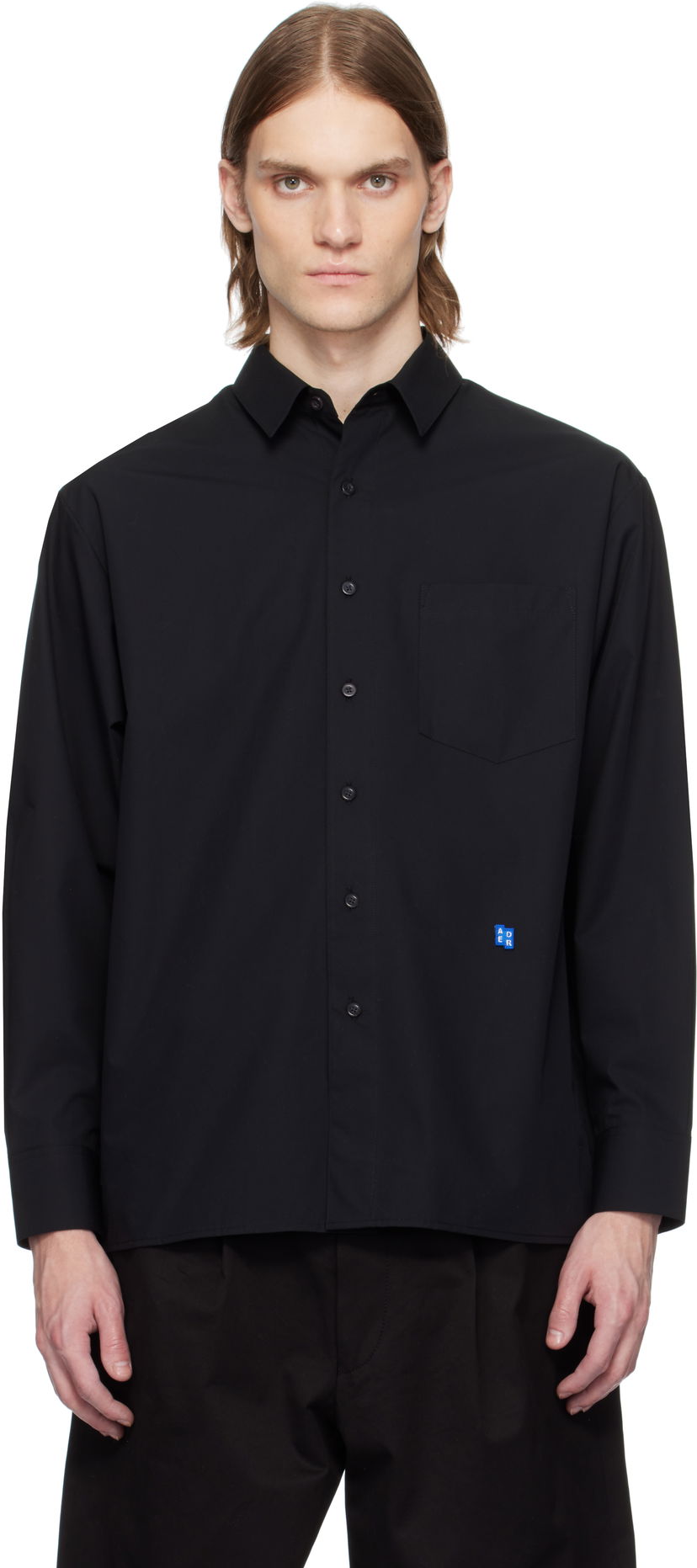 Srajce ADER ERROR ADER error Sig; TRS Tag 01 Shirt Črna | BO42FYSH0101BK
