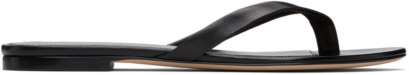 Superge in čevlji The Row Sacha Leather Flip-Flops Črna | F1697-SN65
