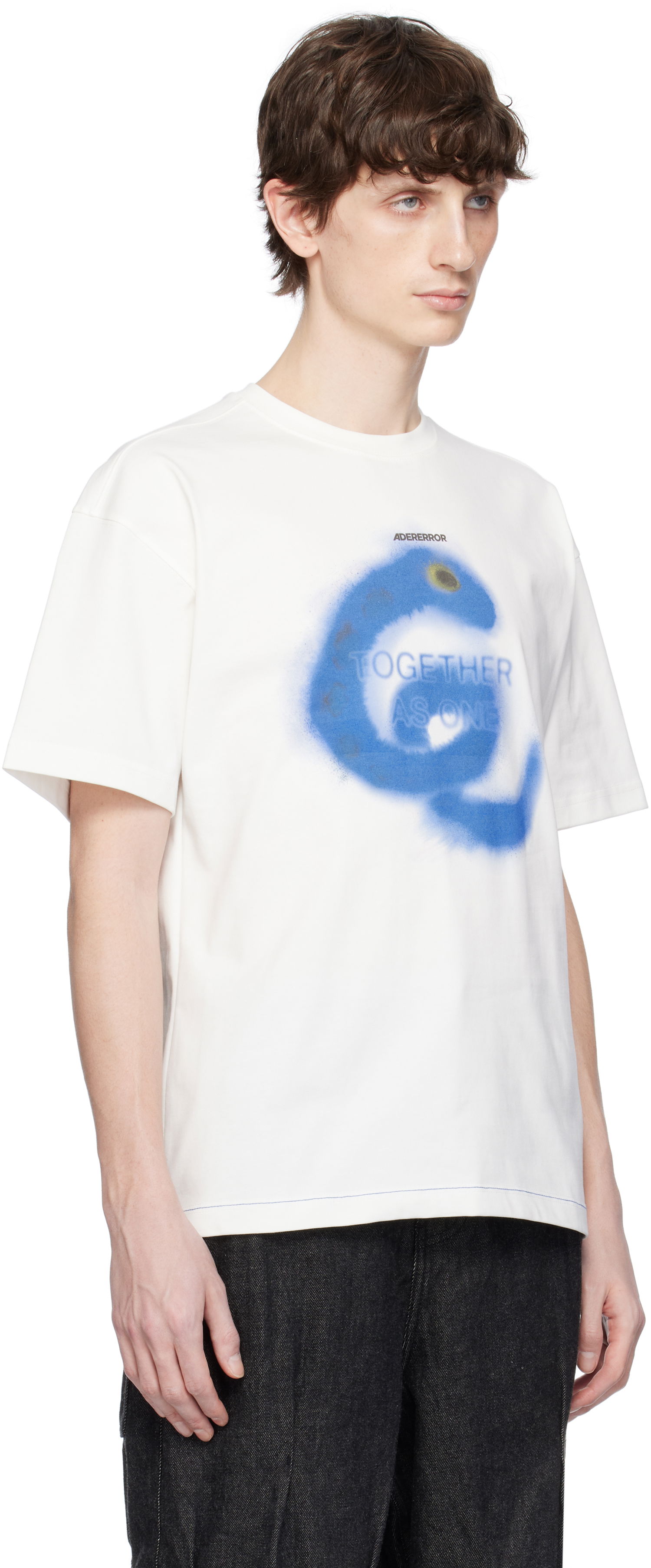 Majica ADER ERROR ADER error 0107 Together As One Graphic T-Shirt Bela | BO01SSTS0107OW, 1