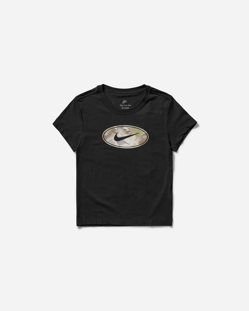 Majica Nike Slim Fit Camo Logo Tee Črna | IB2439-010