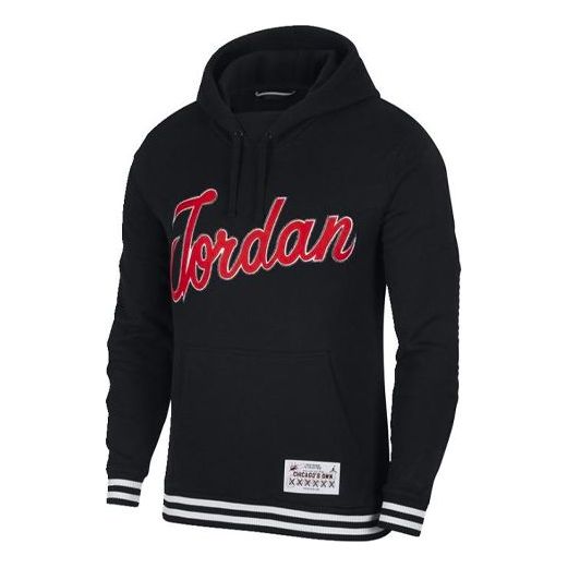 Pulover Jordan Jordan Sportswear Large Alphabet Hoodie Črna | BQ5181-010