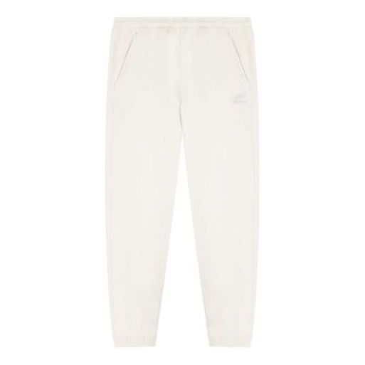 Trenirka New Balance Logo Sweatpants Bela | 5TC39673-LBE
