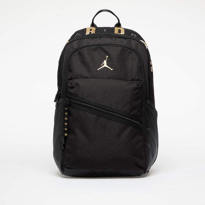 Nahrbtnik Jordan Backpack Jordan Jam Air Patrol Backpack Black/ Gold Universal Črna | MA0924-K5X