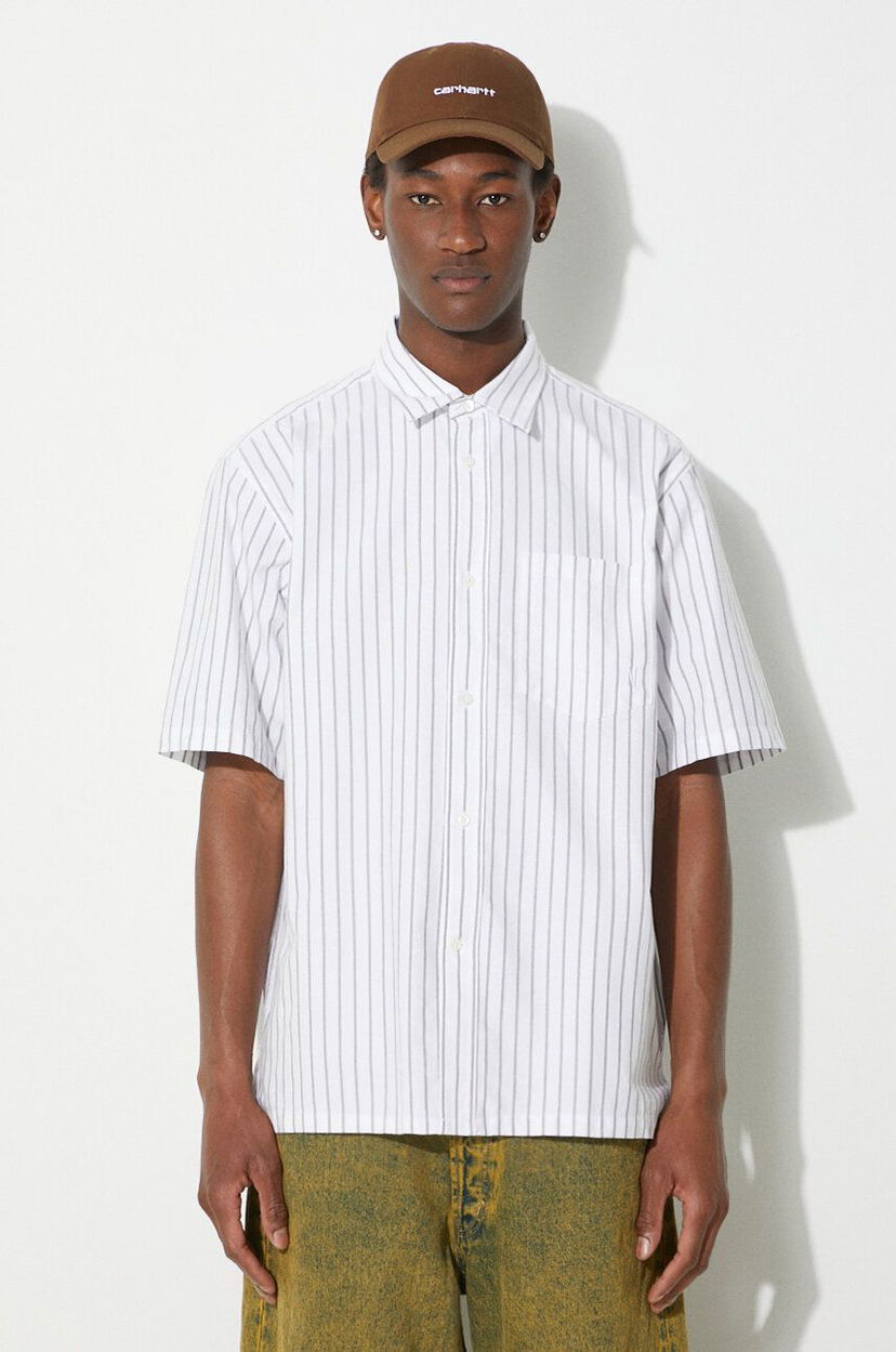 Srajce NORSE PROJECTS Relaxed Organic Shirt With Classic Collar Zelena | N40.0623.8022