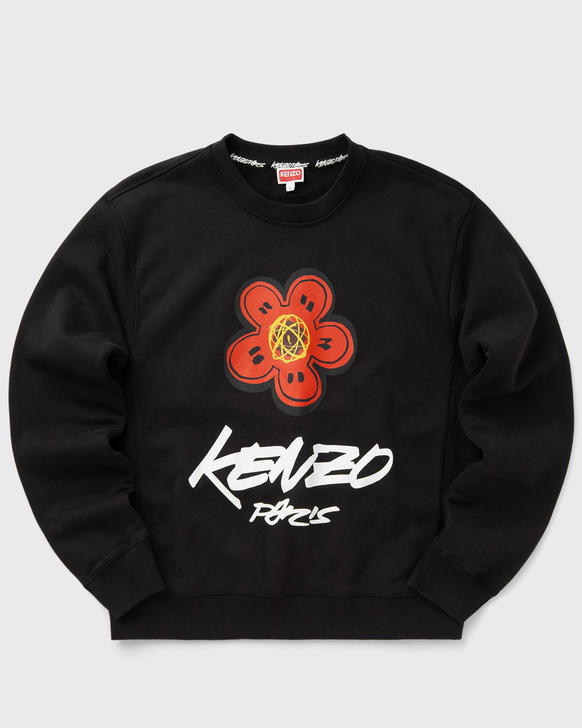 Pulover KENZO FUTURA Classic Flower Sweatshirt Črna | FF65SW2524MC.99J