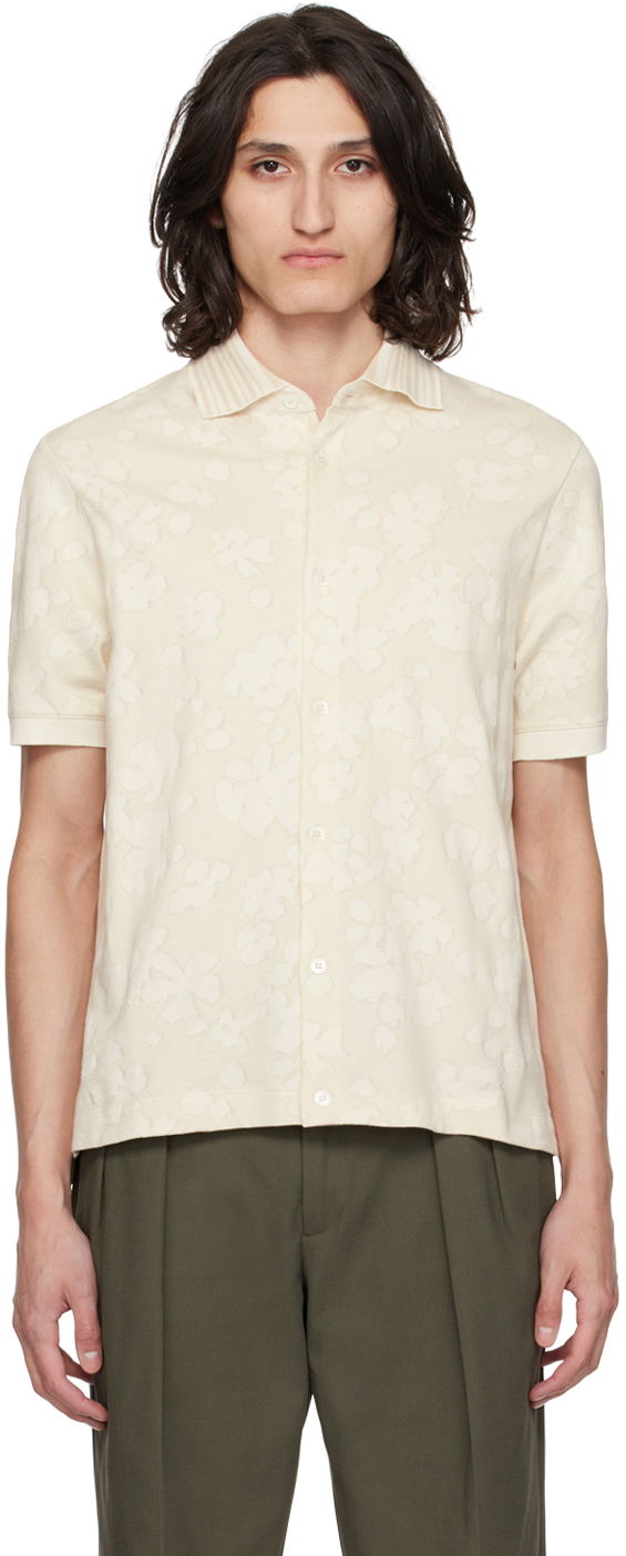 Srajce Paul Smith Paul Smith Floral Short Sleeve Shirt Bež | M1R-837Y-M02359-06