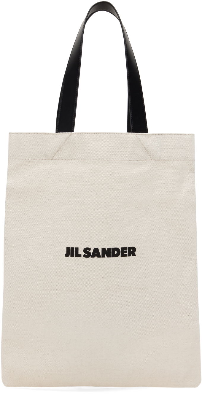 Tote bag Jil Sander Flat Shopper Medium Tote Bag Bež | J26WC0004_P4917