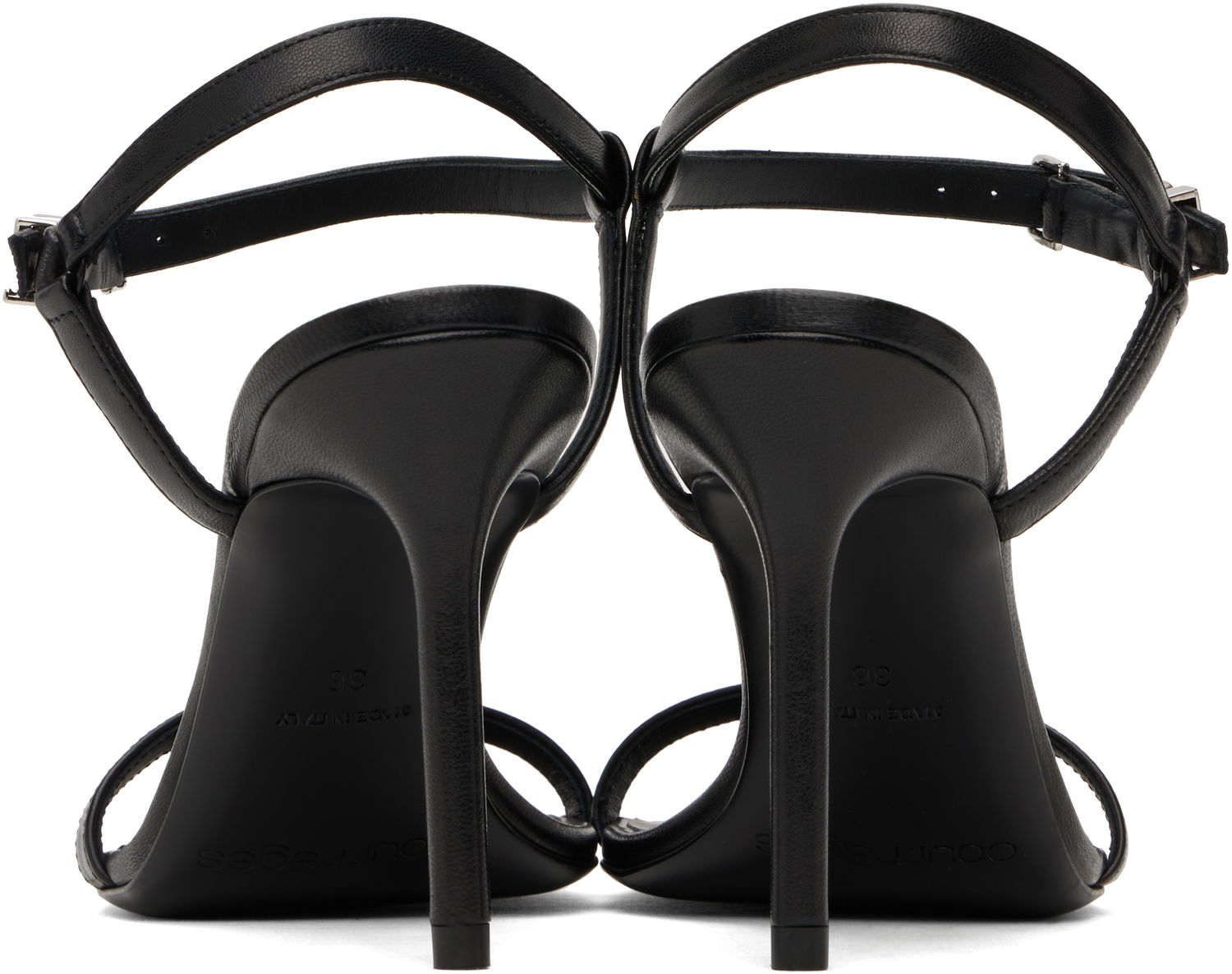 Modni dodatki Courrèges Courrèges AC Heeled Sandals Črna | 125SSD028AG0030, 1