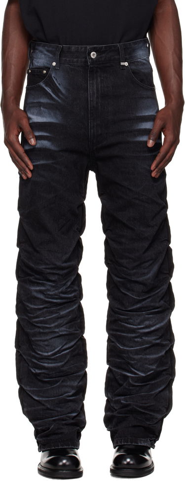 Kavbojke We11done We11done Textured Fold Jeans Črna | WD-DP2-25-356-M-BK, 0