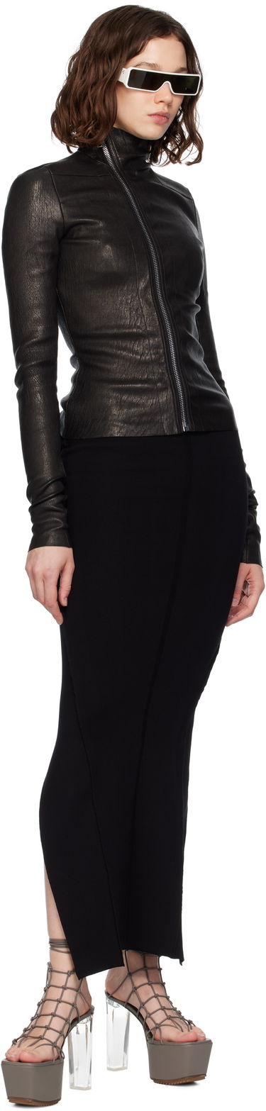 Jakna Rick Owens Rick Owens Gary Leather Jacket Črna | RP02E4701 LSV, 3