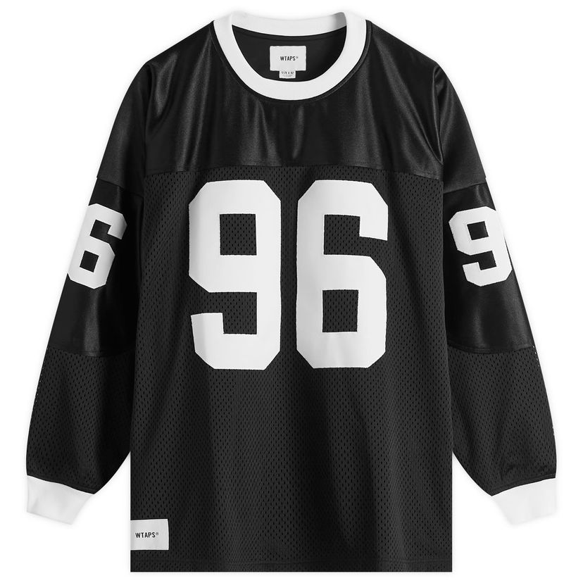 Dres WTAPS Black Hockey Shirt Large Črna | 242ATDT-CSM12-BLK